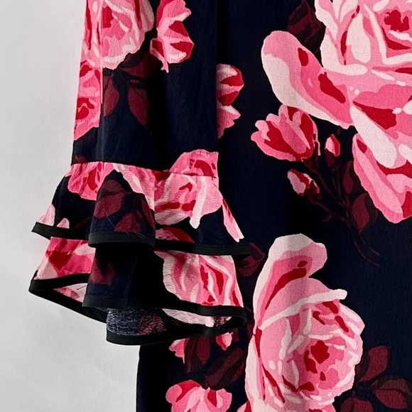 Kate Spade Black and Pink Floral Mini Dress - Picture 5 of 8